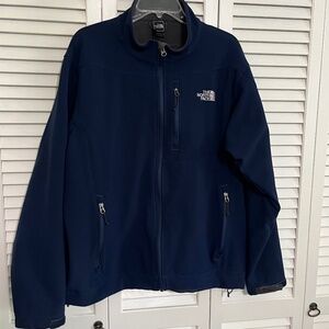 The North Face Navy Fleece Lined Jacket in XL